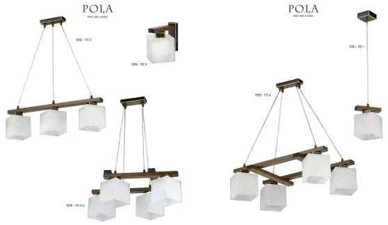 Jupiter 1092 - PO3 - Závesný luster POLA 3xE27/60W/230V