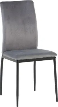 Jedálenská stolička Mette, stredne šedá látka%