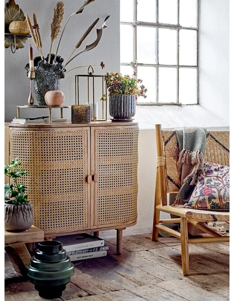 Kreslo s výpletom v prírodnej farbe Lennox - Bloomingville