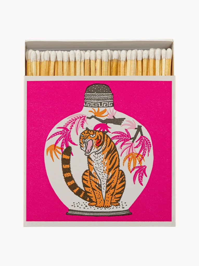 Dizajnová zápalková krabička Farmer Tiger