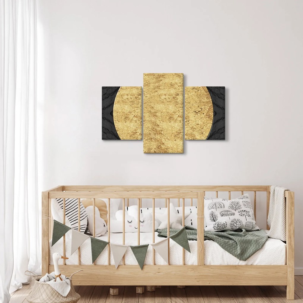 Obraz - Zlatá štruktúra N⁰2 (90x60 cm)