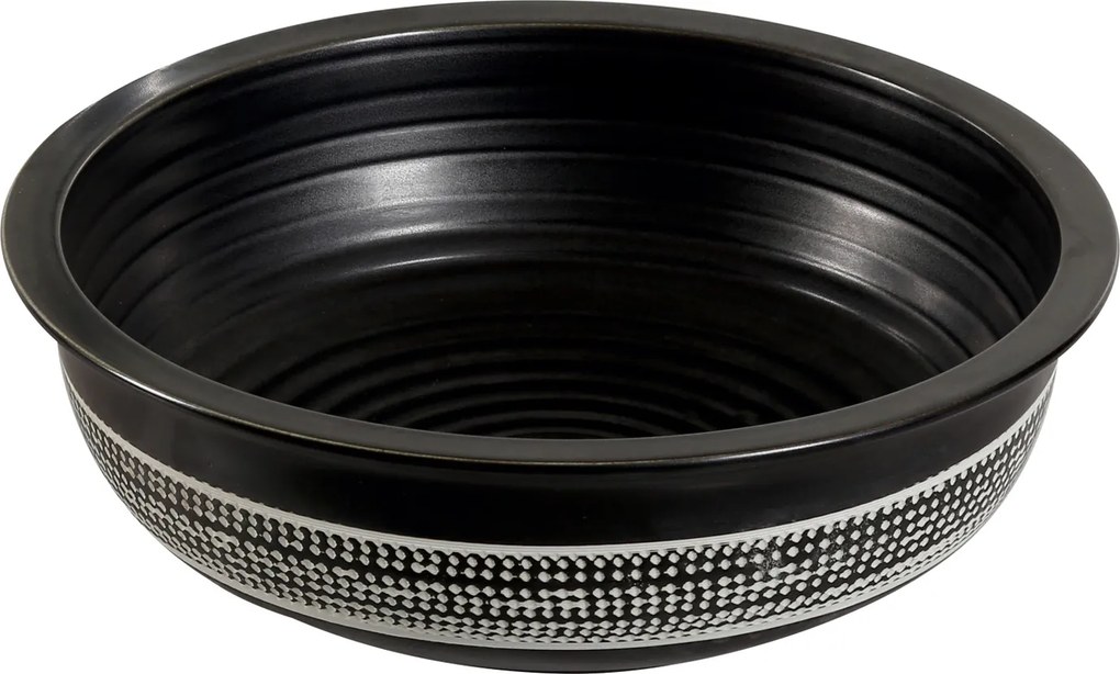 Novoterm Keramické umývadlo na dosku NV-KR-354 čierna/ornament