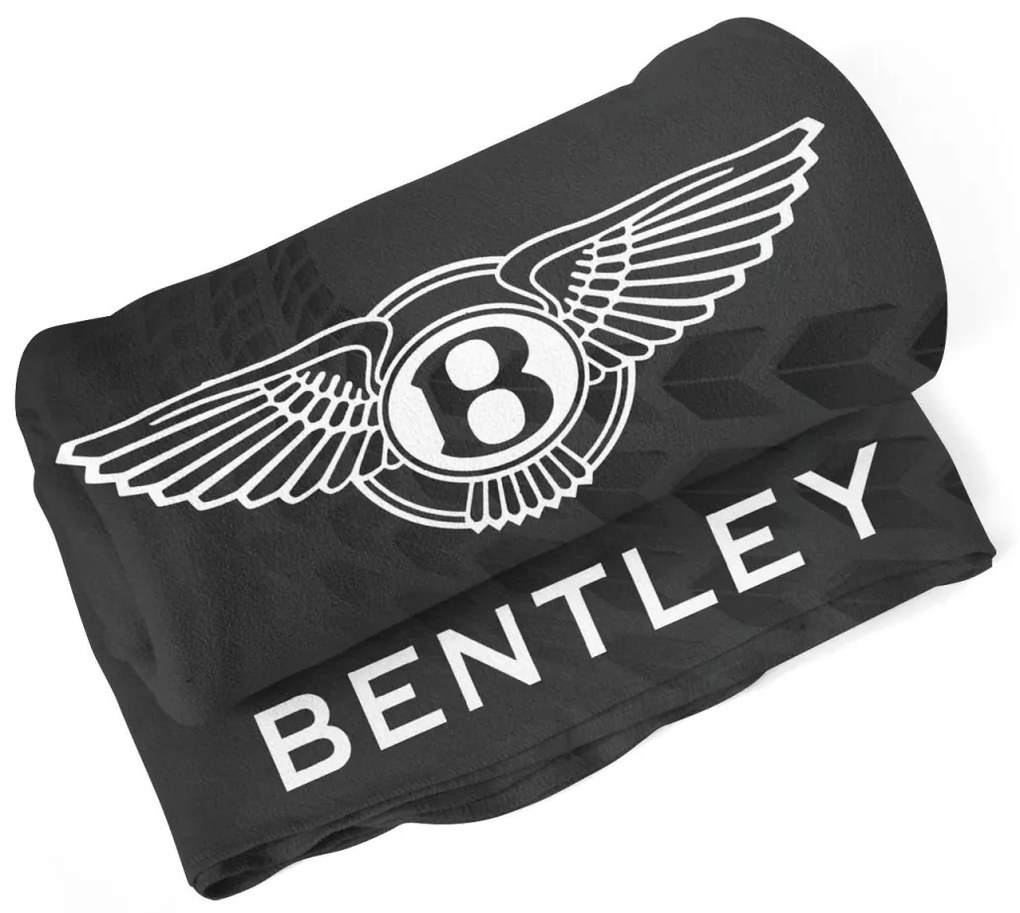 Sablio Deka Logo Bentley Čierny - 150x120 cm
