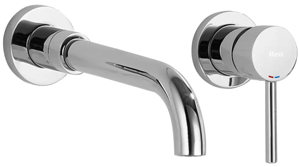 Rea Lungo Long, podomietková umývadlová/vaňová batéria + BOX, chrómová, REA-B0369