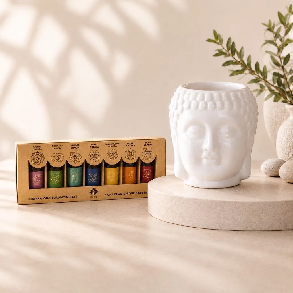 GiftyCity Aromalampa Buddha Barva: TMAVĚ ŠEDÁ