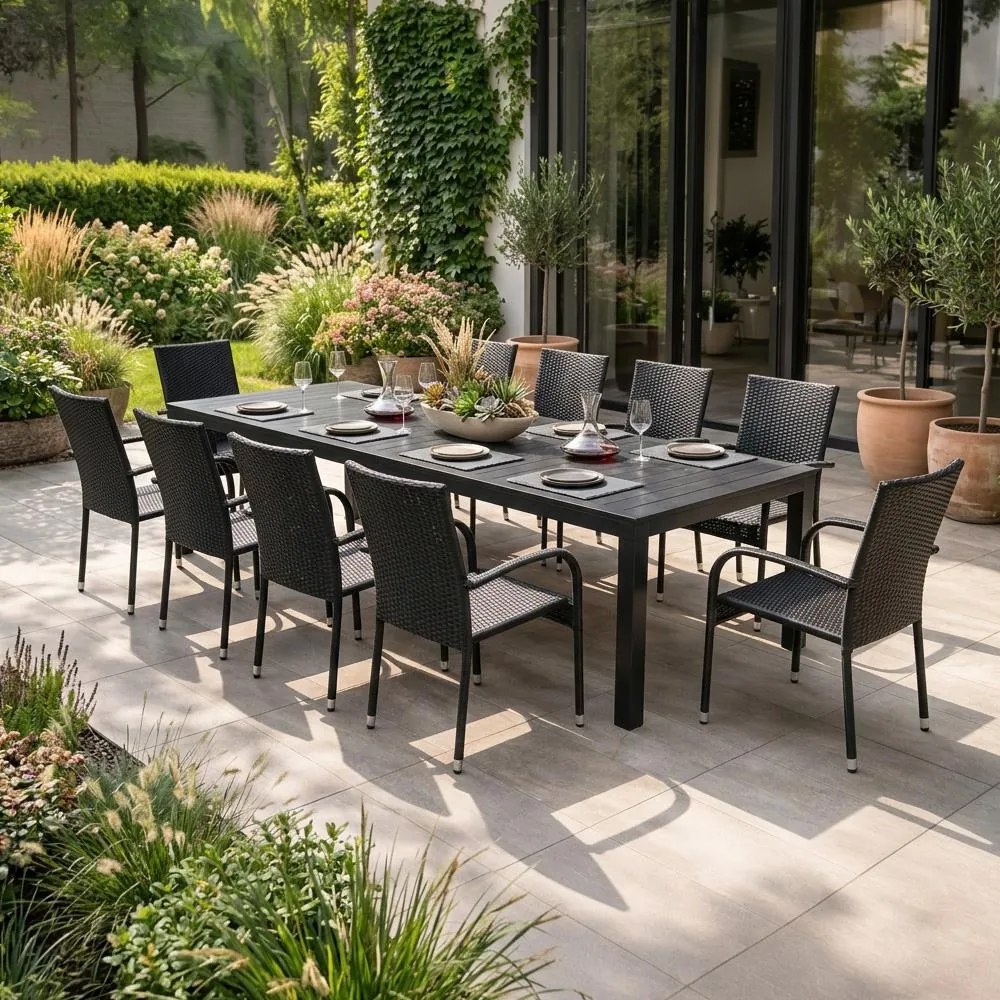 Set záhradného nábytku VIKING XXL +10x PARIS