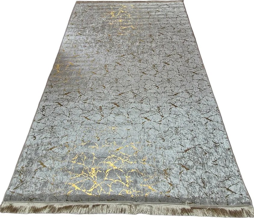 Moderný koberec Parys Creme-Gold – béžovo-zlatý dizajn Rozmer: 160x230 cm