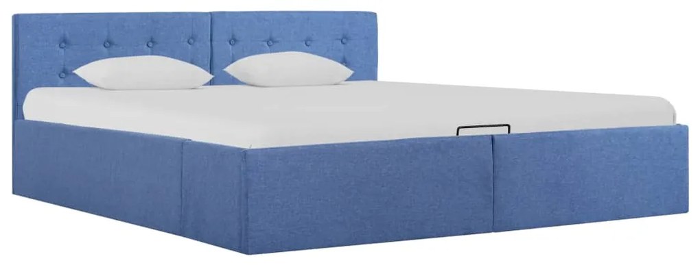 vidaXL Hydraulický posteľný rám+úložný priestor, látka 160x200 cm