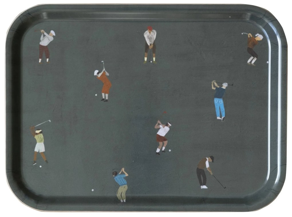 Fine Little Day Tácka Golfers by Elisabeth Dunker 20 x 27 cm
