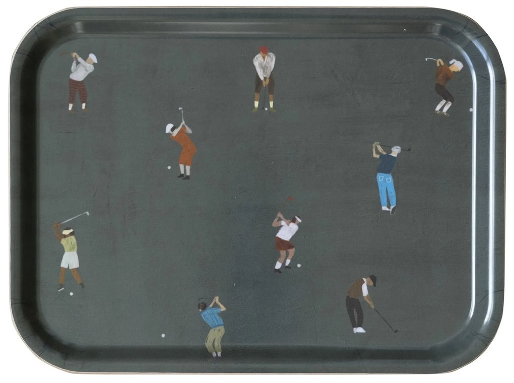 Fine Little Day Tácka Golfers by Elisabeth Dunker 20x27 cm