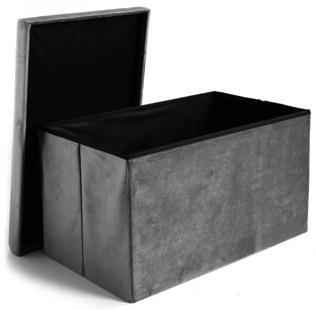 Úložná taburetka DIEGO XL grafitová