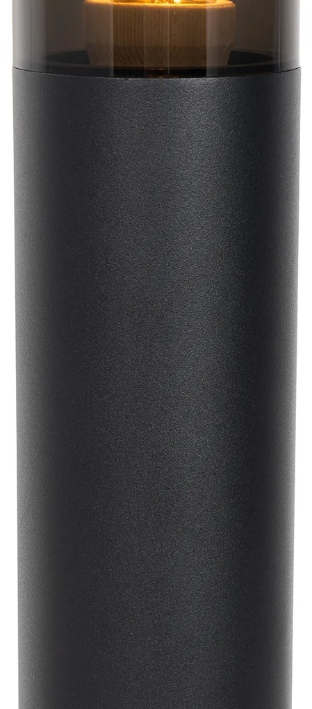 Moderné vonkajšie stĺpové svietidlo čierne 45 cm IP44 - Rox