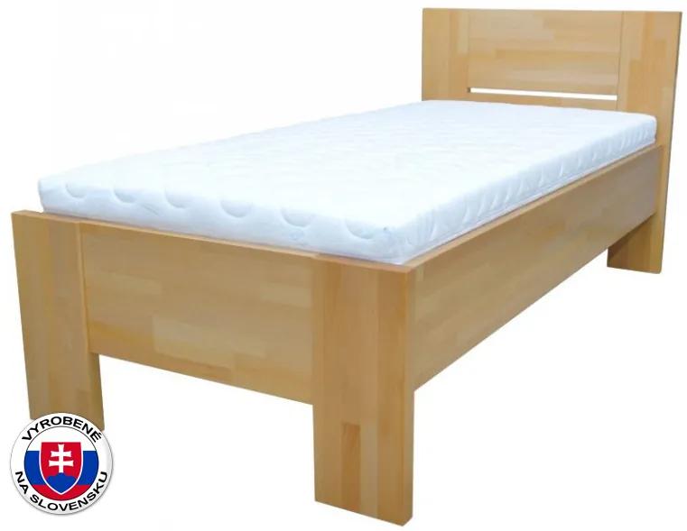 Jednolôžková posteľ 220x120 cm Nicky plné čelo (masív). Vlastná spoľahlivá doprava až k Vám domov. 745694