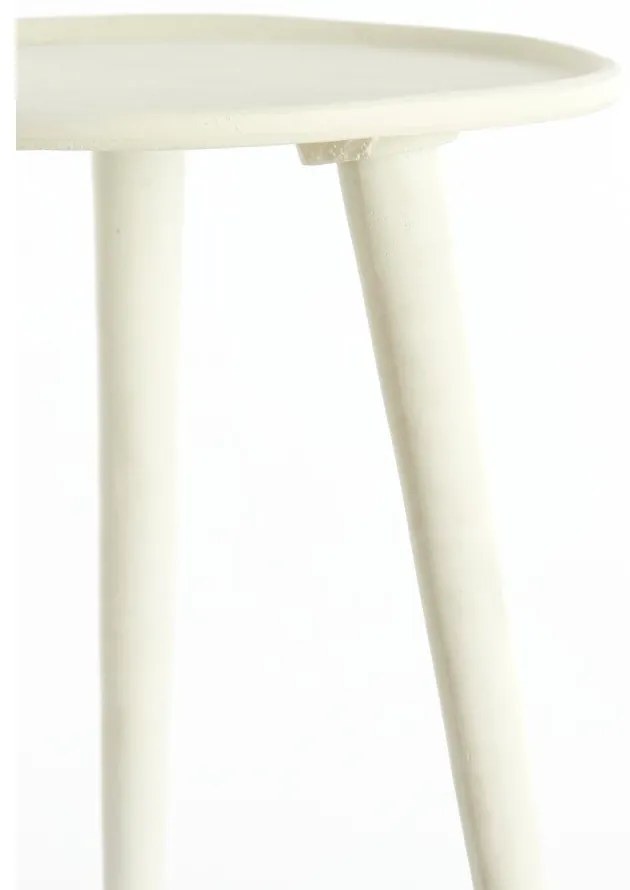 Kovový okrúhly odkladací stolík ø 36 cm Babína – Light & Living