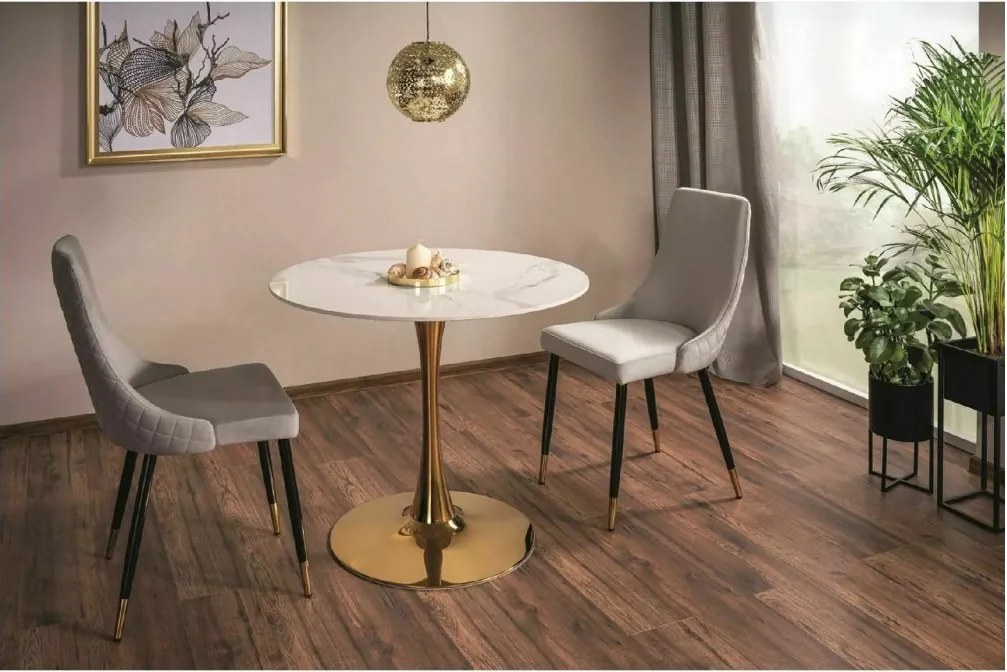 SI Klavírna zamatová stolička sivý