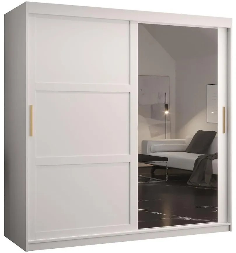 Skriňa Amiro 2 180 biely/biely