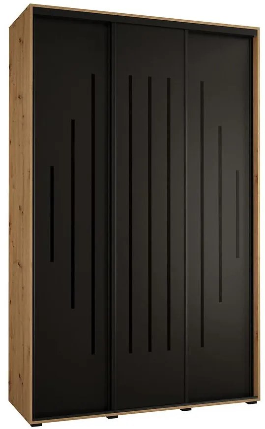 Skriňa 45 Canaris 12 170 artisan/čierna/čierna