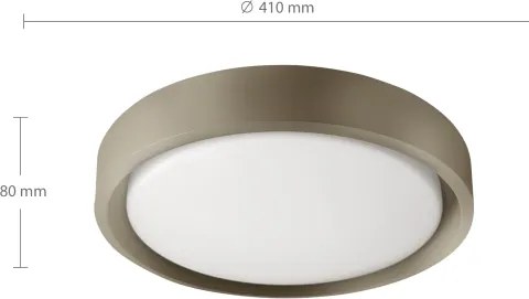 Brilagi - stmievateľné LED svietidlo MATTEO LED/48W/230V 3000-6500K priemer 41 cm taupe +DO