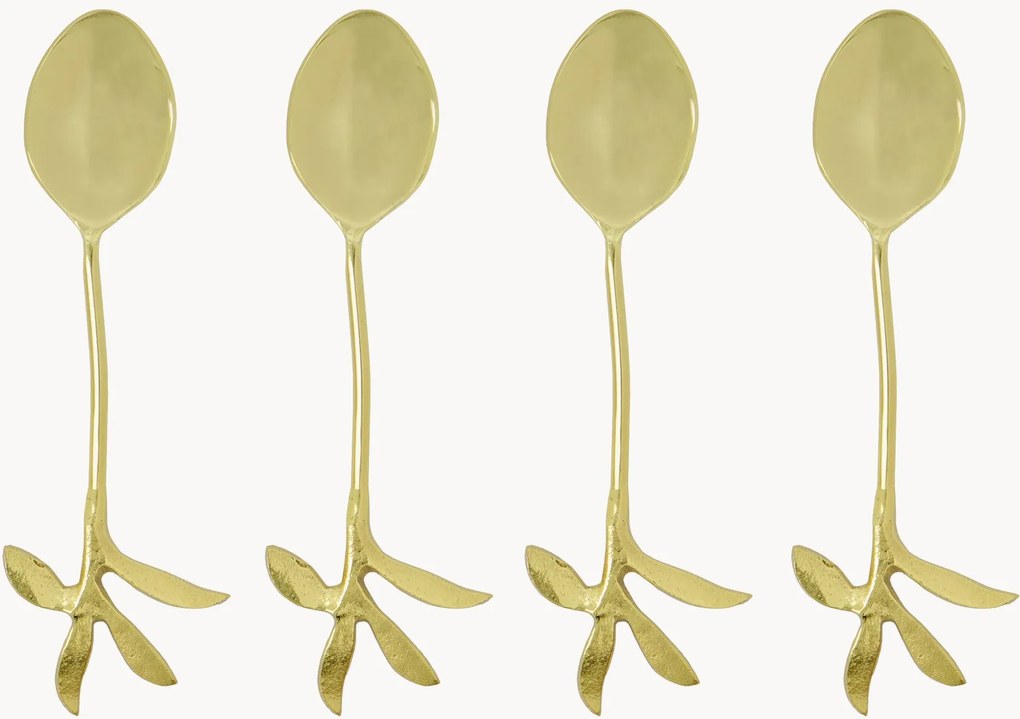 Lyžičky's vysokým leskom Serve, 4 ks