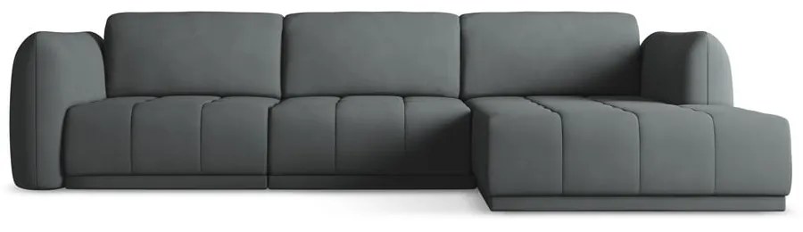 Tmavosivá rohová pohovka (pravý roh) Hoku – Makamii