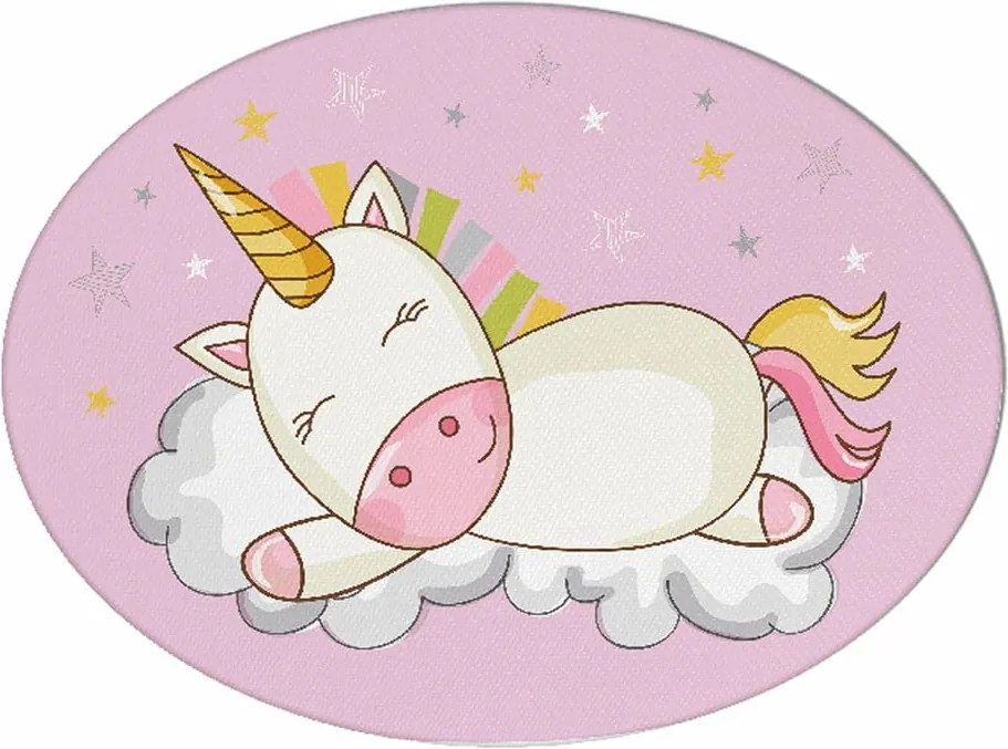 Detský vankúšik s prímesou bavlny Mike & Co. NEW YORK Pillow Toy Unicorn, 35 x 24 cm