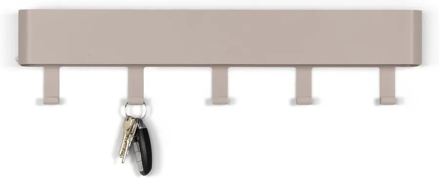 Taupe kovový nástenný vešiak s poličkou 52 cm Dax Play – Spinder Design