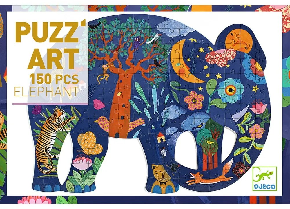 Detské puzzle so 150 dielikmi Djeco Elephant