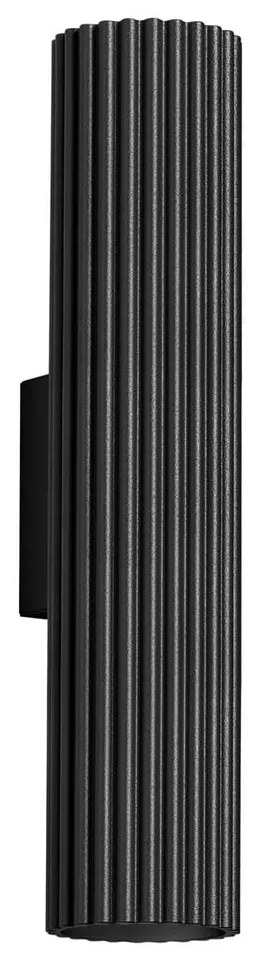 Čierne nástenné svietidlo Gleam – Sollux