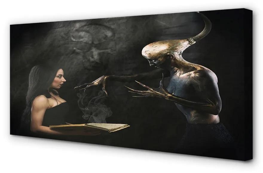 Obraz canvas Žena temná postava 100x50 cm