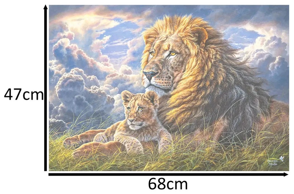 KIK CASTORLAND Puzzle 1000el. Aký otec, taký syn