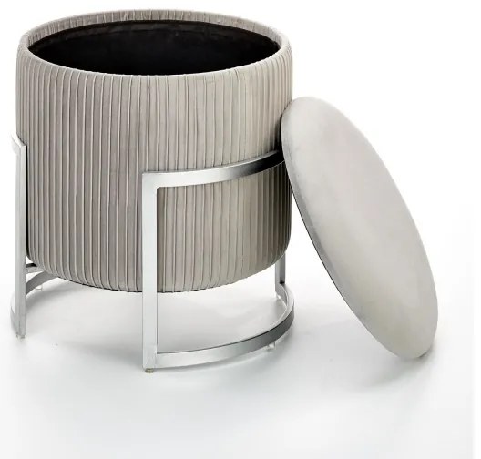 Taburet CRICKET pr. 40 cm šedá