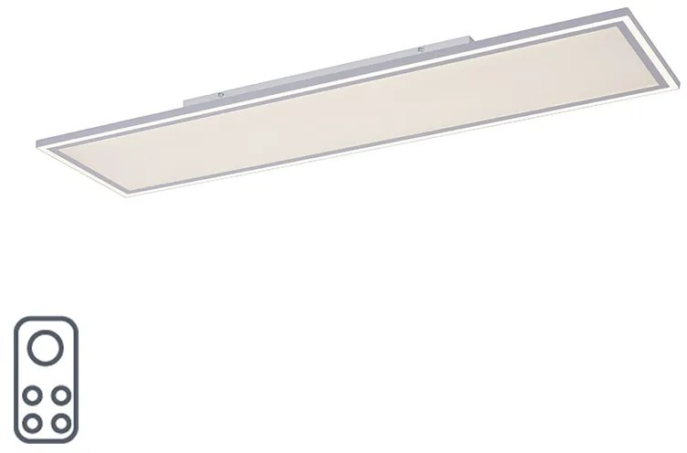 121 cm Biela stropná lampa vrátane LED 2700 - 5000K - Luntani