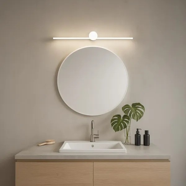 LED kúpeľňové osvetlenie zrkadla ARTIST LED/9W/230V 60 cm IP44 biela