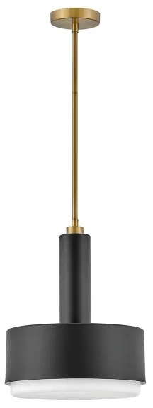 Hinkley HK-CEDRIC-P-M-BK-Luster na tyči CEDRIC 2xE27/60W/230V pr.33cm zlatá/čierna