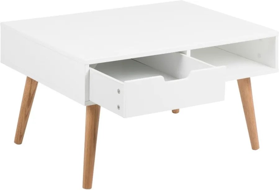 Biely konferenčný stolík Actona Mitra, 80 × 45,5 cm