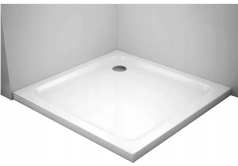 Sprchová vanička MEXEN SLIM 90x90 cm + sifón biela