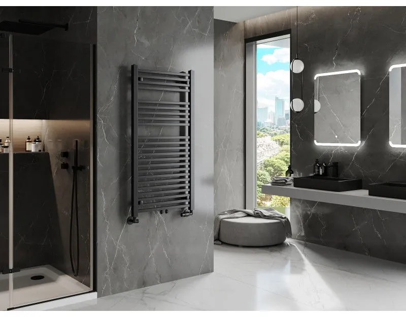 Mexen Pluton vykurovacie teleso 1200 x 600 mm, 718 W, čierna, W106-1200-600-00-70