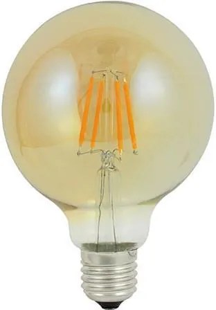 PLX LED žiarovka E27 G95 Filament 4W Retro Vintage Amber