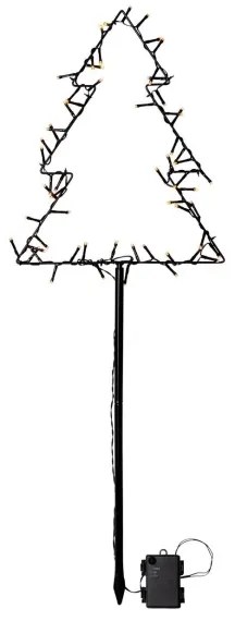 Eglo 411176 - LED Vonkajšia vianočná dekorácia SPIKY LED/3xAA IP44 stromček