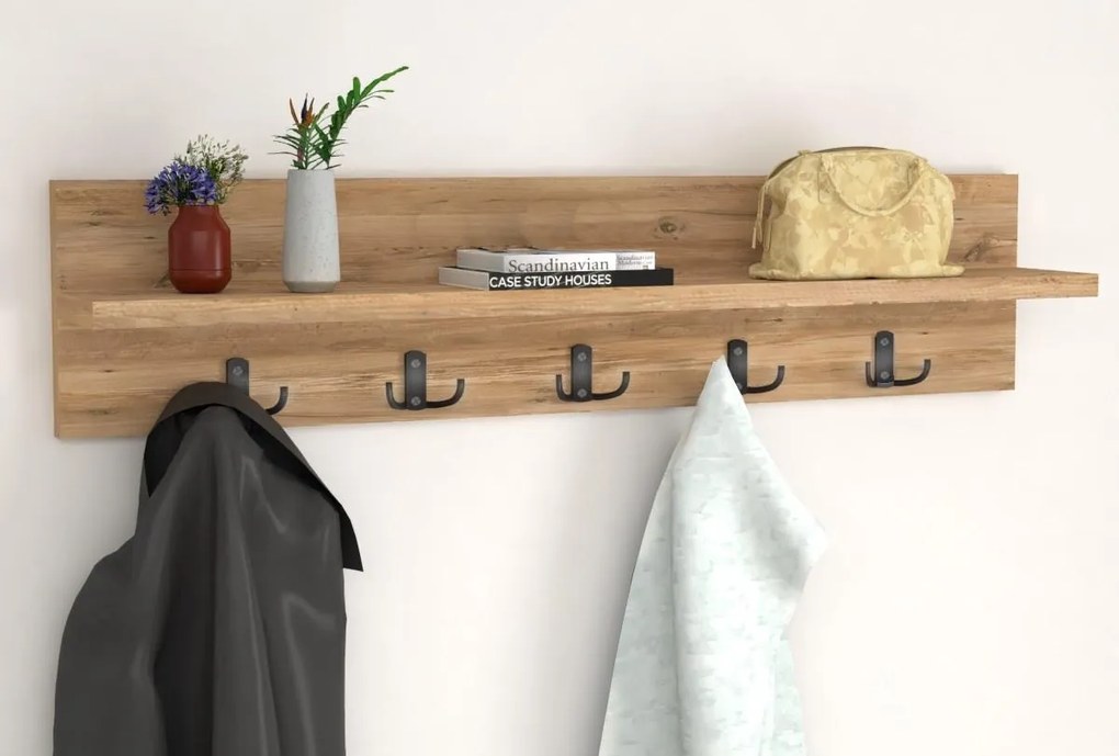 Nástenný vešiak VIRTON, borovica