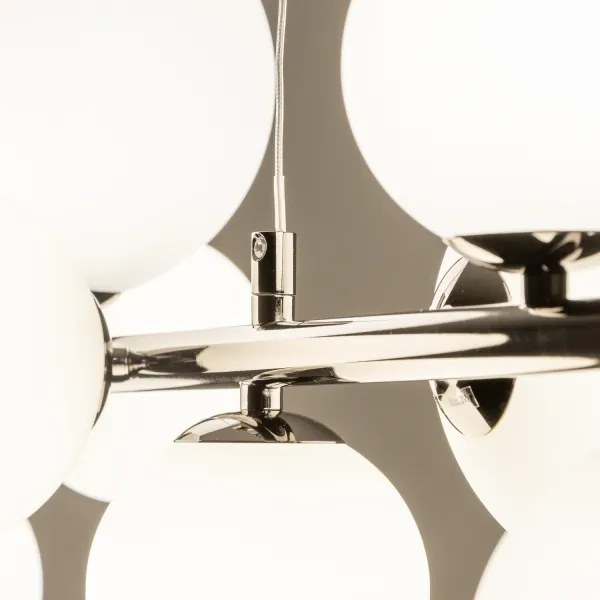 Brilagi - LED luster na lankách MILLA 10xG9/3W/230V čierny chróm/biela