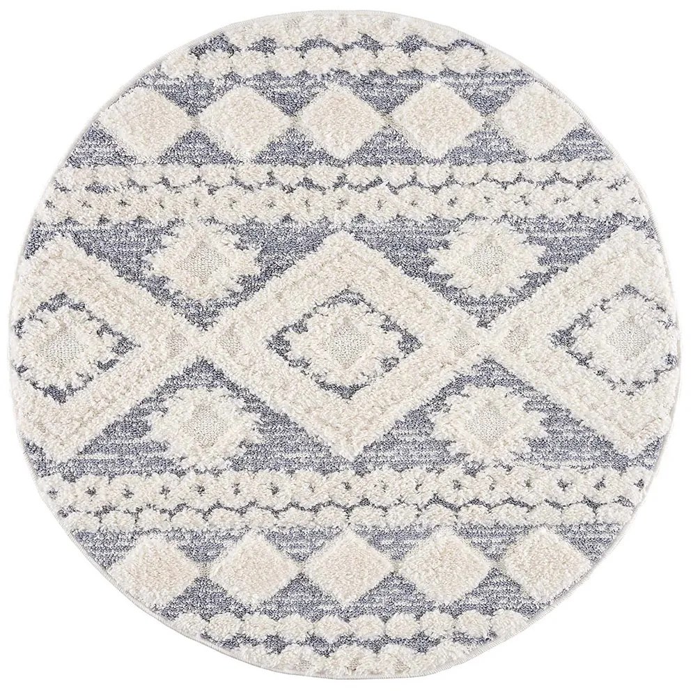Dekorstudio Moderný okrúhly koberec FOCUS 3005 sivý Priemer koberca: 160cm