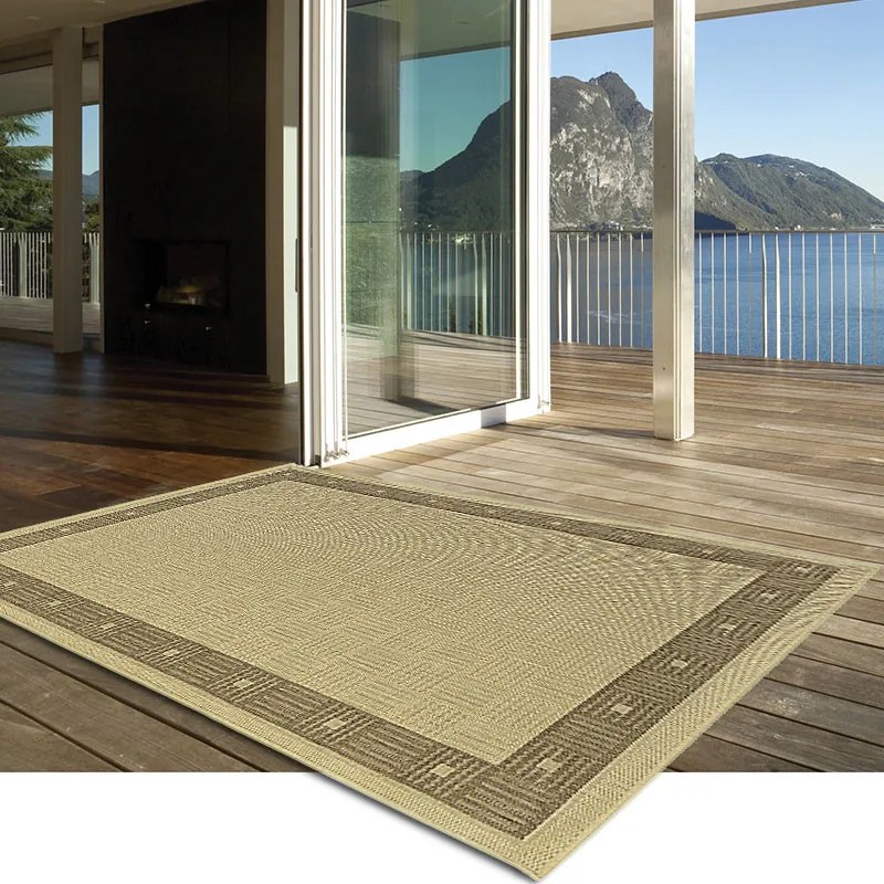 Oriental Weavers, Kusový koberec Sisalo / DAWN 879 / J84D (634D), 66x120, béžová, chodba / predsieň