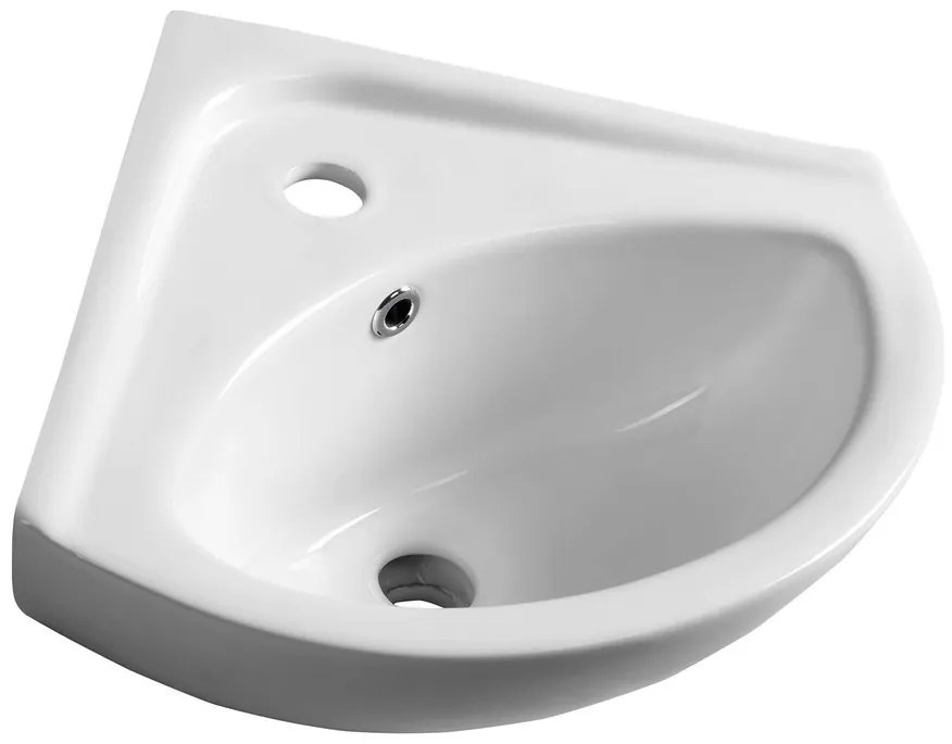 Aqualine Aqualine, LUIGI keramické umývadlo rohové 34x34cm, FS161