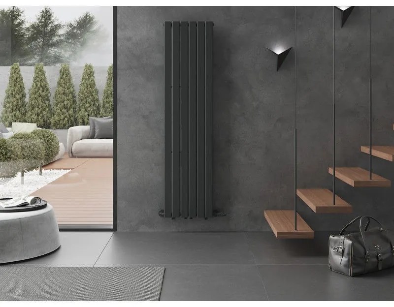 Mexen Boston, vykurovacie teleso 1800x452 mm, 888 W, antracitová, W213-1800-452-00-66