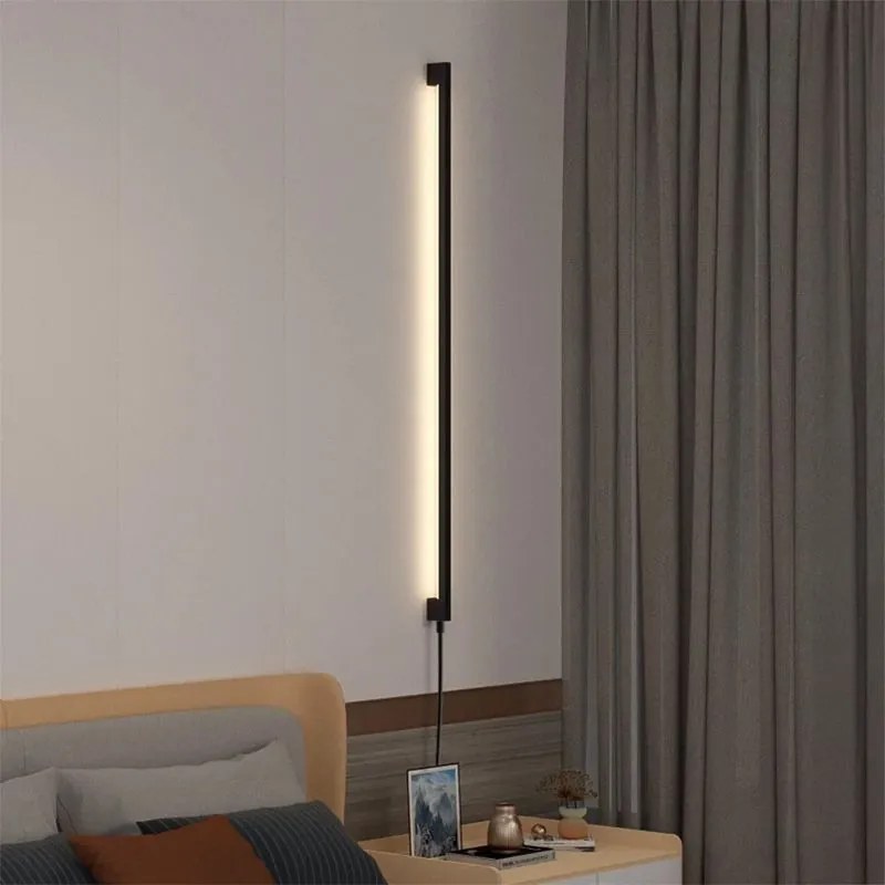 Toolight Toolight, LED nástenné svietidlo 100cm, 15W, 3000K, LHJ064-W, čierna matná, OSW-60033