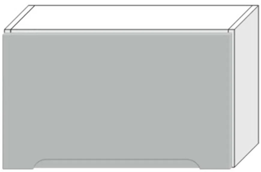 Skrinka do kuchyne Zoya W60okgr svetlo šedá mat/biely