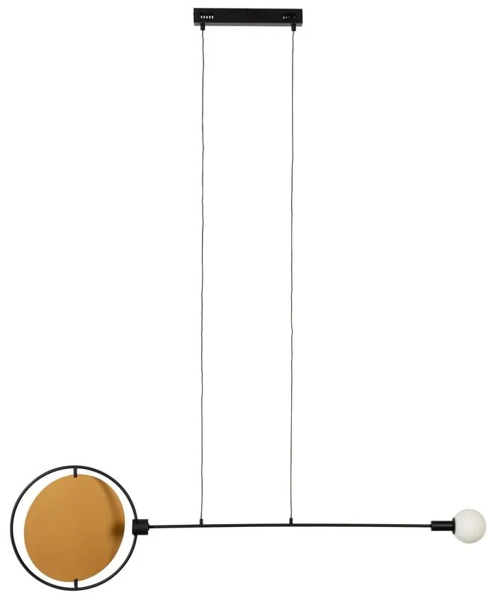 LED stmievateľné závesné svietidlo v okrovožltej a čiernej farbe Sirius – Zuiver