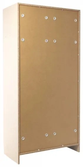 Drevená šatníková skriňa Visio, 90 x 45 x 185 cm, cylindrický zámok