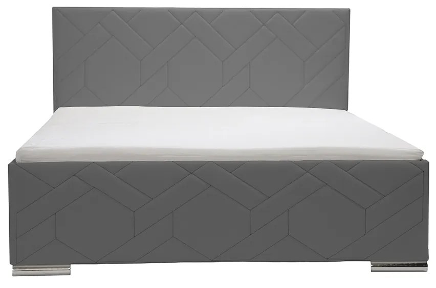 Čalúnená posteľ s úložným priestorom ECCO 120x200 cm Krémový